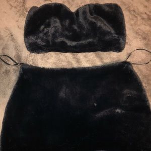 2 piece furry set